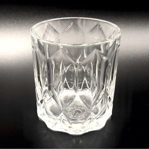 (1) Crown Royal Whiskey Embossed Logo Rocks Style Glass Barware‎